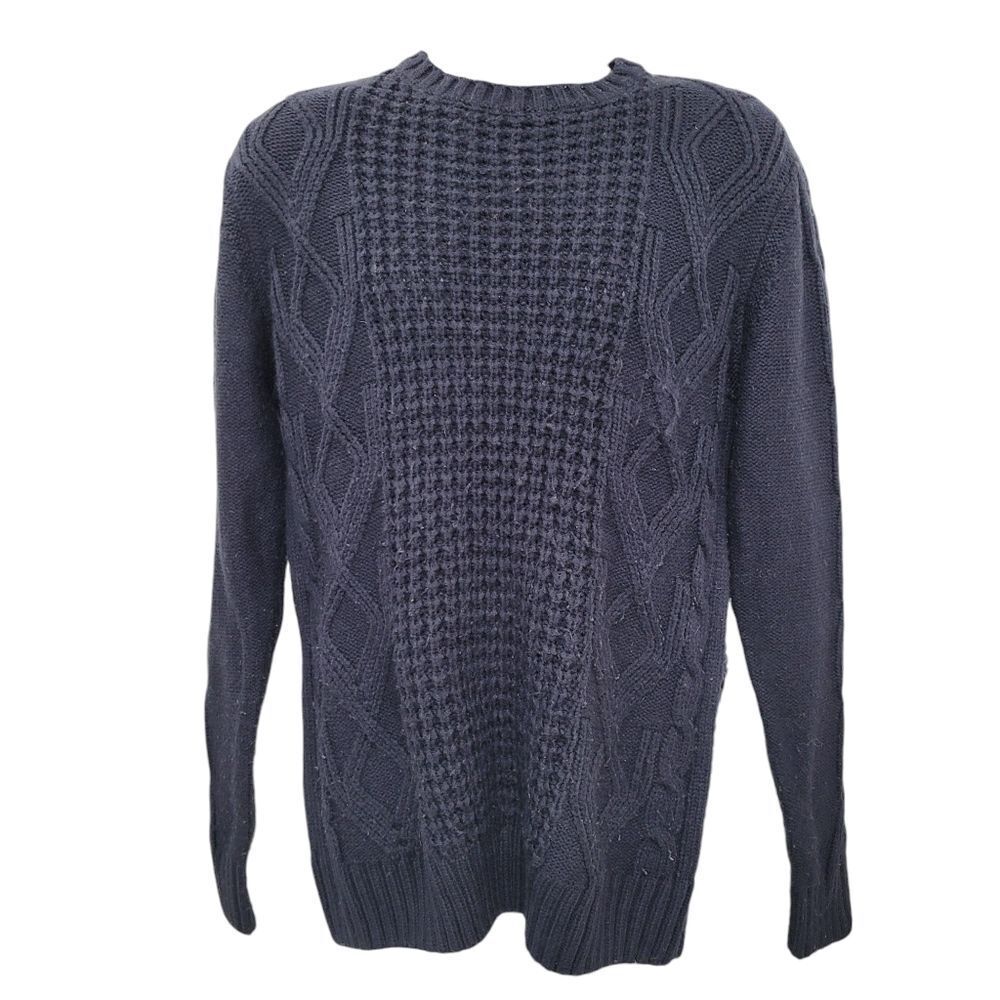Weather Proof Vintage Navy Blue Sweater Size: M